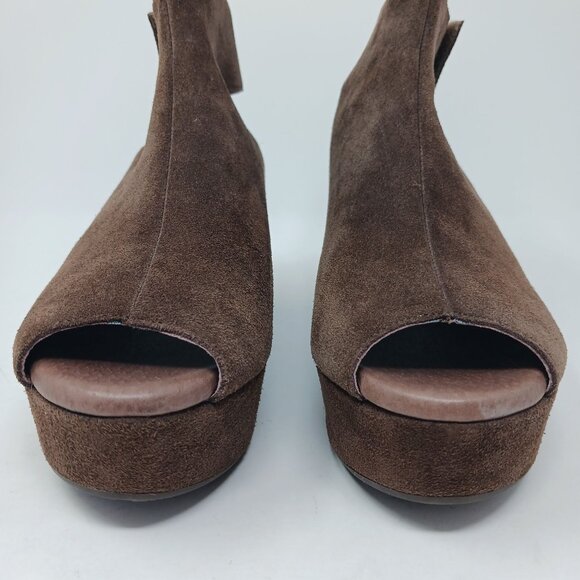 Chocolat Blu GABBY Brown Suede Platforms Size 6 - Picture 6 of 13